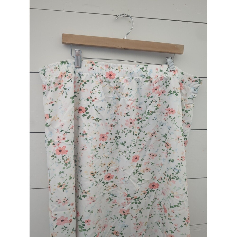 NWOT 4x White floral skirt Long coastal cottage summer long